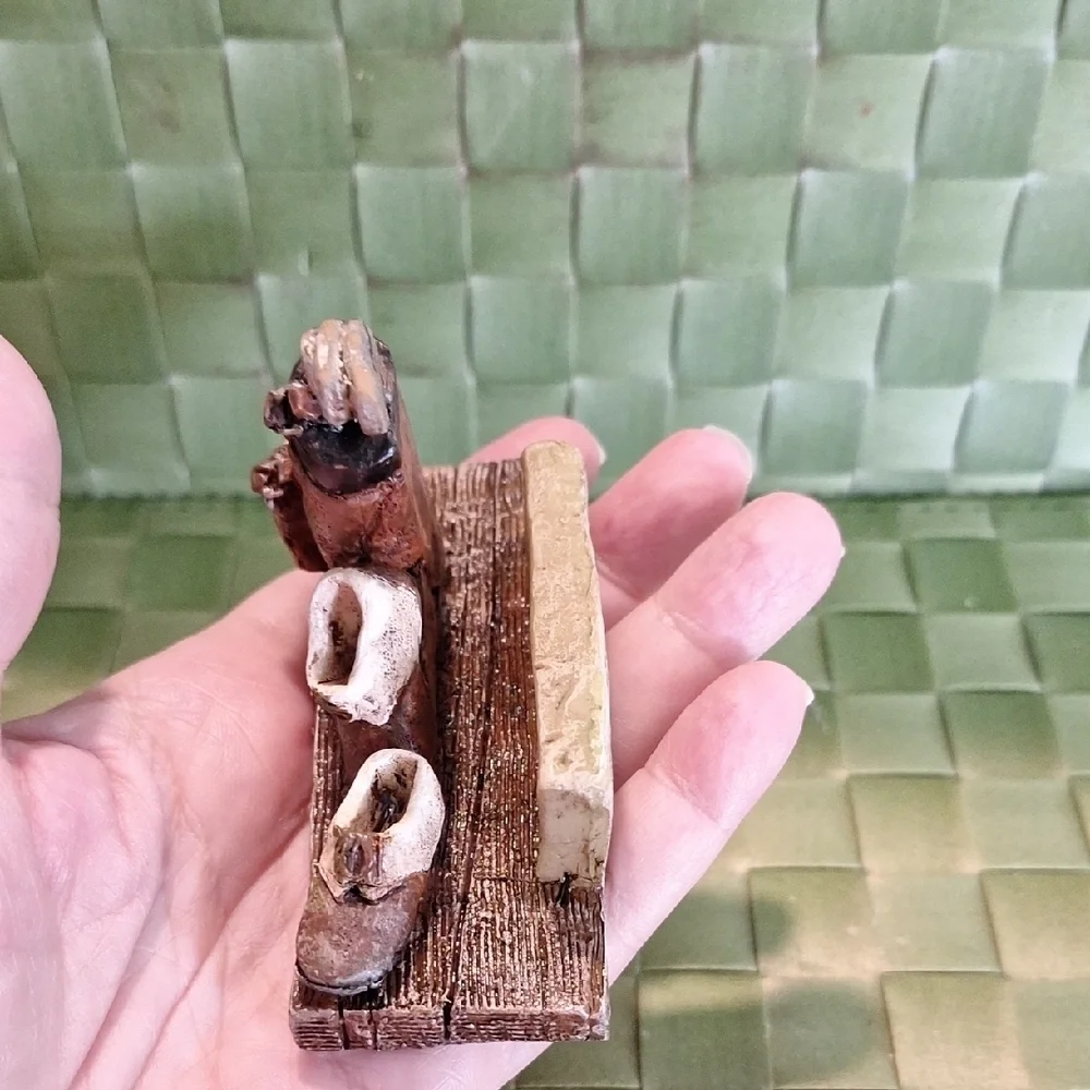 Miniature Golf Bag and Shoes Figurine